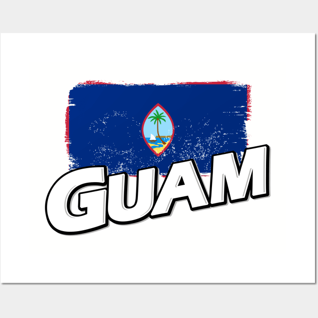 Guam flag Wall Art by PVVD